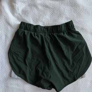 Women's Green Athletic Shorts